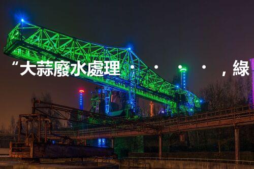 “大蒜廢水處理，綠色環(huán)保新篇章”